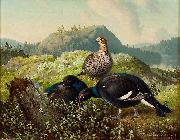 Ferdinand von Wright Black Grouses Germany oil painting artist